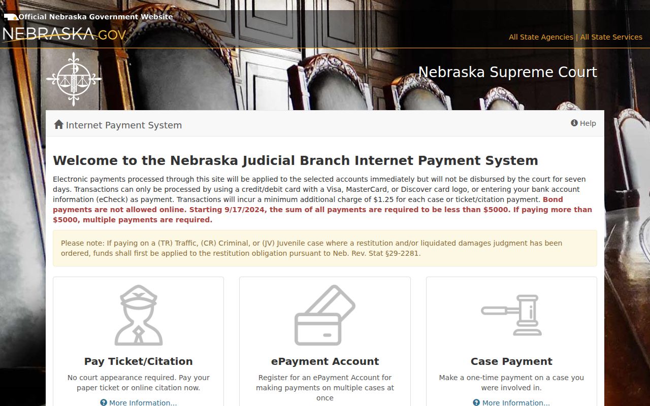 Morrill County warrant lookup payment service