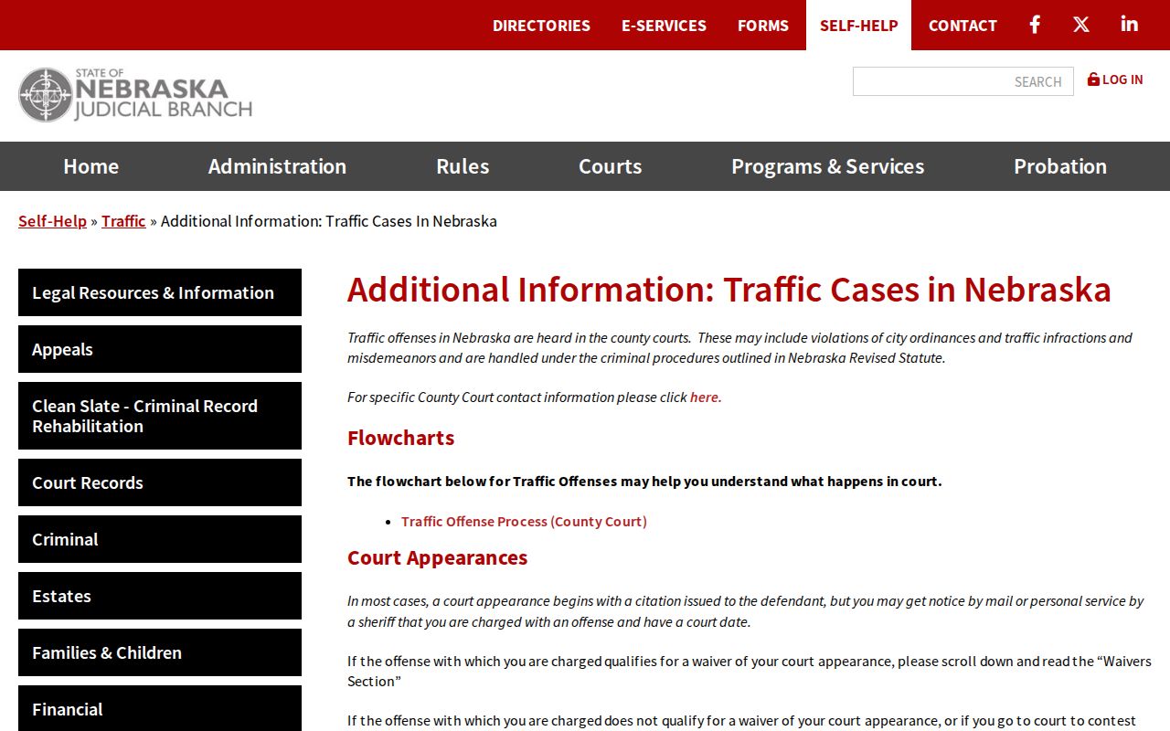 Morrill County traffic warrant court guidance