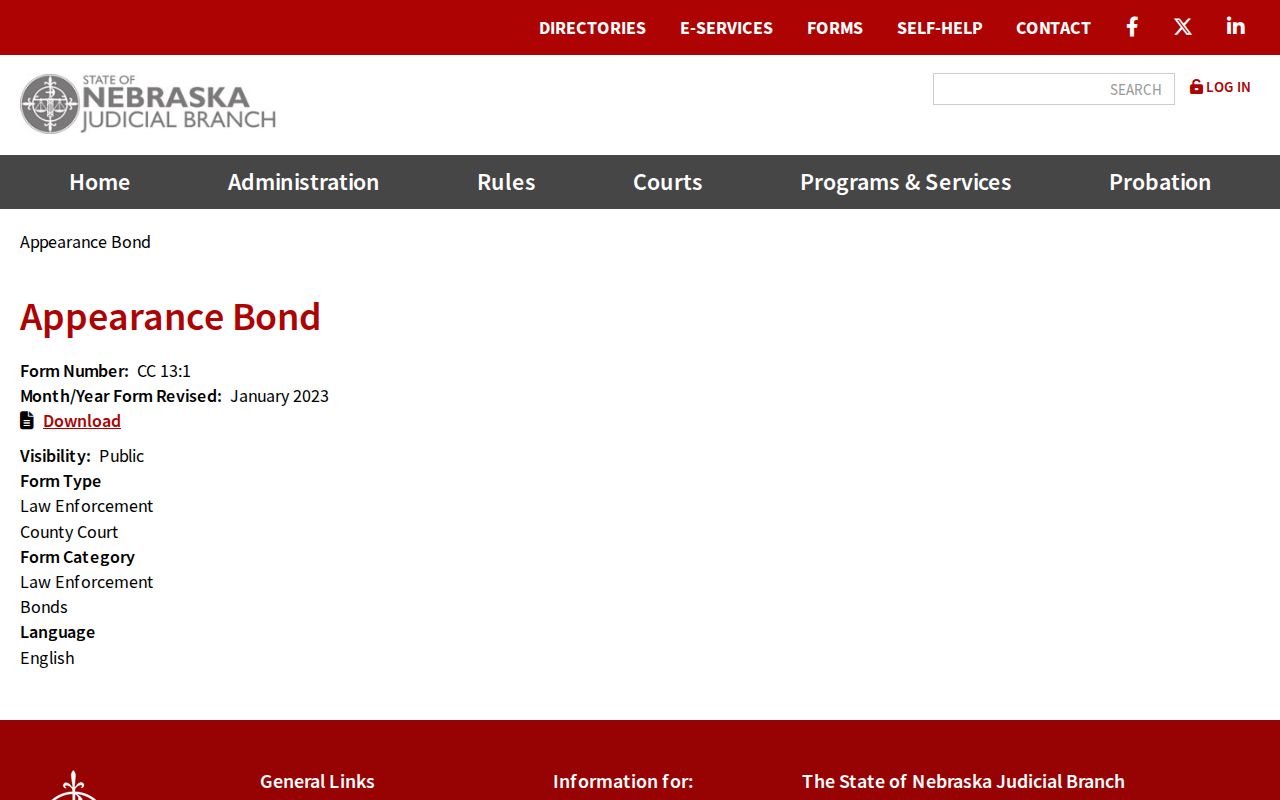 Morrill County arrest warrant appearance bond process